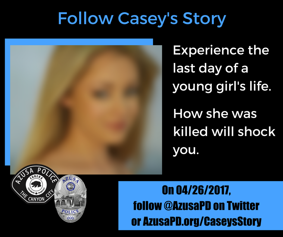 A Young Girl Was Tragically Killed A Few Years Ago. Azusa Police is Her Voice on Twitter