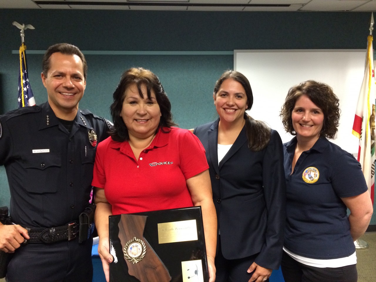 First Ever Award Given To Azusa Police Dispatcher