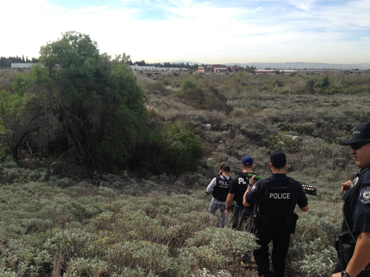 Azusa Police Contact Transients In The San Gabriel Riverbed