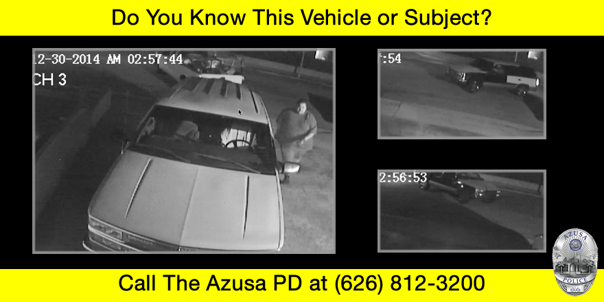Information Wanted: Azusa Auto Theft Suspects