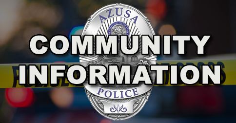 City of Azusa and Police Department to Host Community Open House